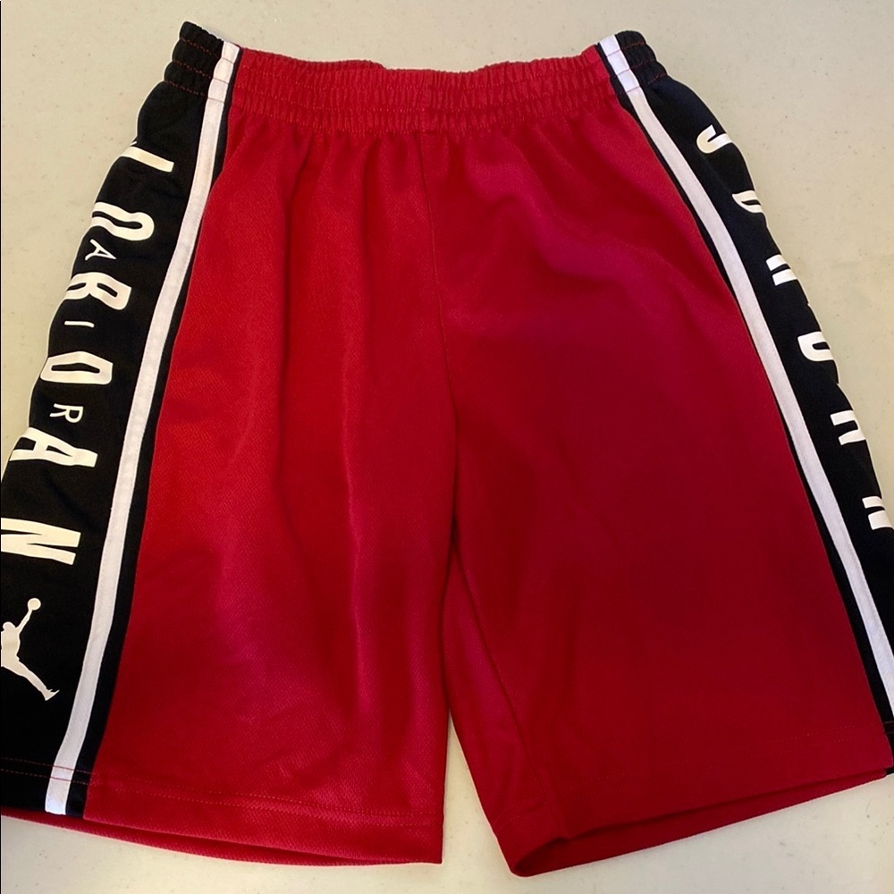 Kids Jordan Red Athletic Shorts
